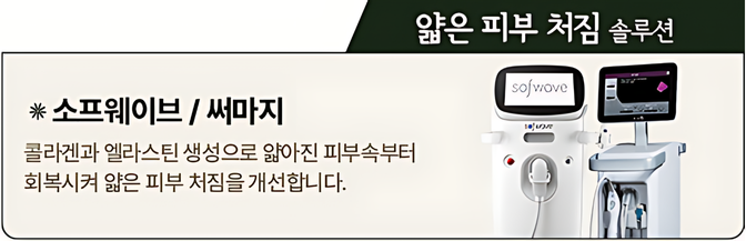 얇은 피부 처짐 솔루션 소프웨이브 / 써마지