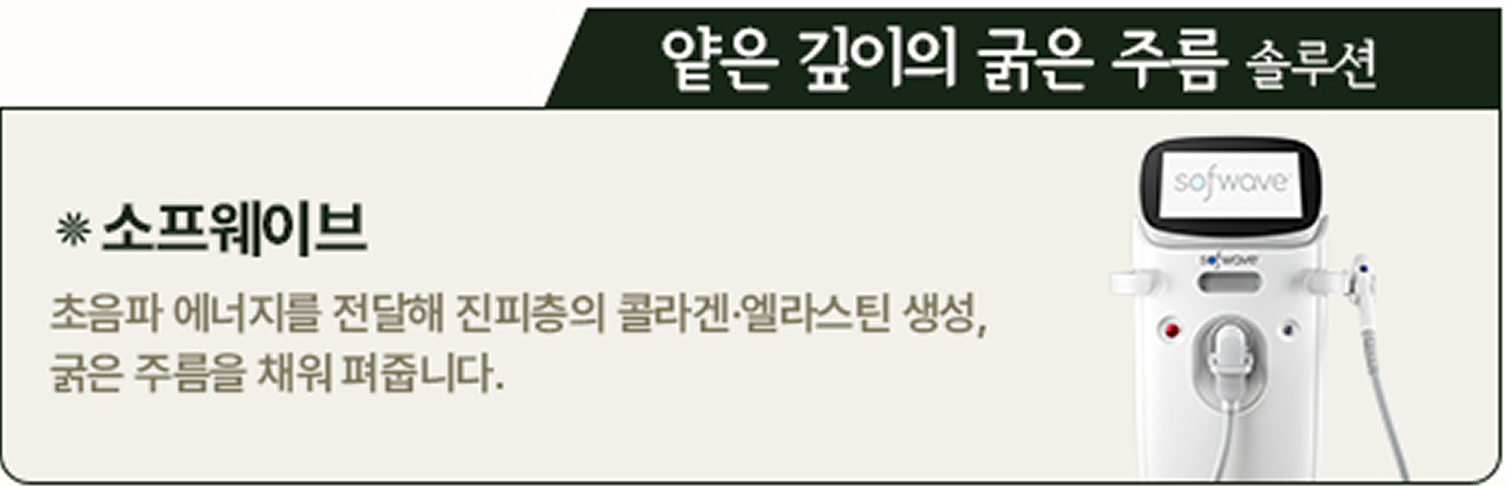 얇은 피부 처짐 솔루션 소프웨이브 / 써마지
