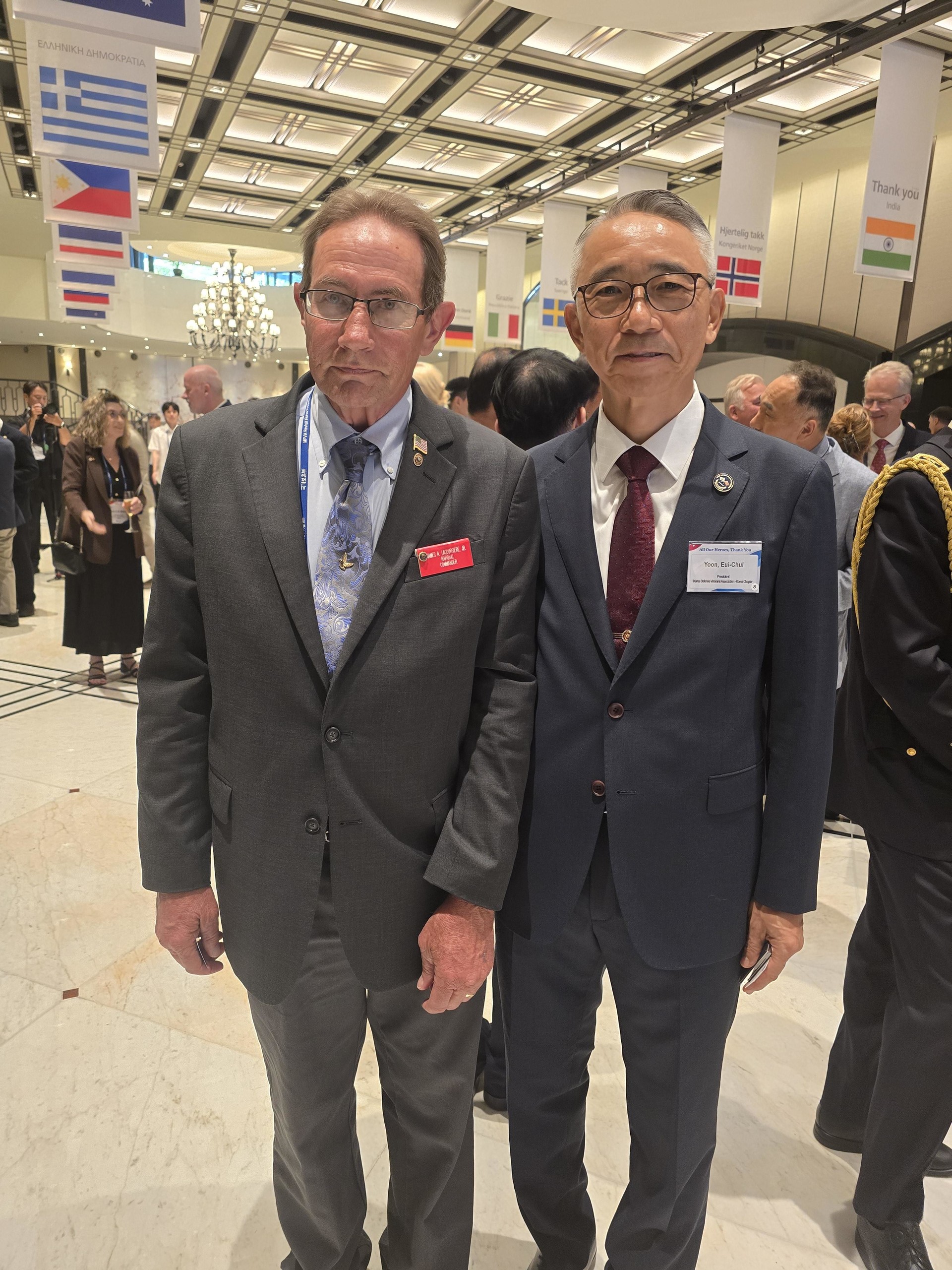 625전쟁 UN참전용사 감사만찬(7.28, 美 한국전 전우회장과 함께)