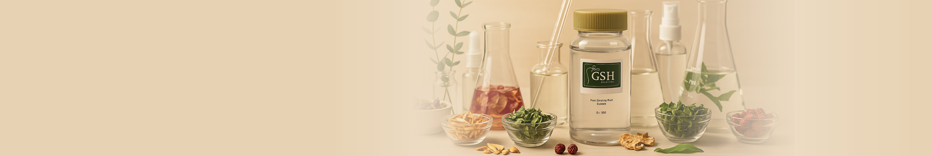 <p style="font-size: 36px; font-weight: 800; color: #264327; margin-bottom: 20px; padding-left: 15%;">   피부의 피로를 풀다, 홍삼의 힘으로 </p><p style="font-size: 24px; font-weight: 500; color: #264327; line-height: 1.5; padding-left: 15%;">   홍삼추출물이 피부 장벽을 회복시키고,<br>   산화 스트레스로부터 피부를 보호해줍니다. </p>