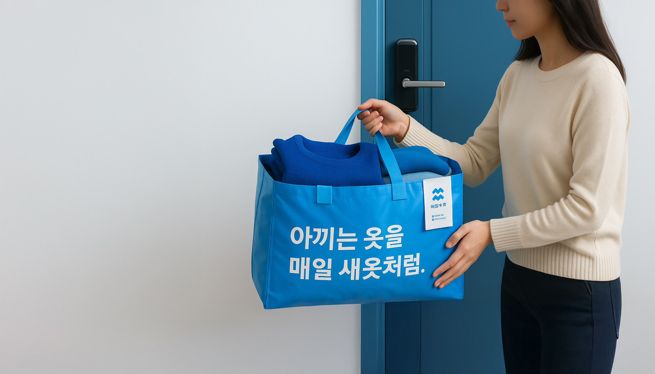고객의 현관문 앞이 세탁소가 되는<p>비대면 세탁업 중개 서비스<p><h5>매일새옷 사장님광장</h5><br><br>제휴 안내 ＞
