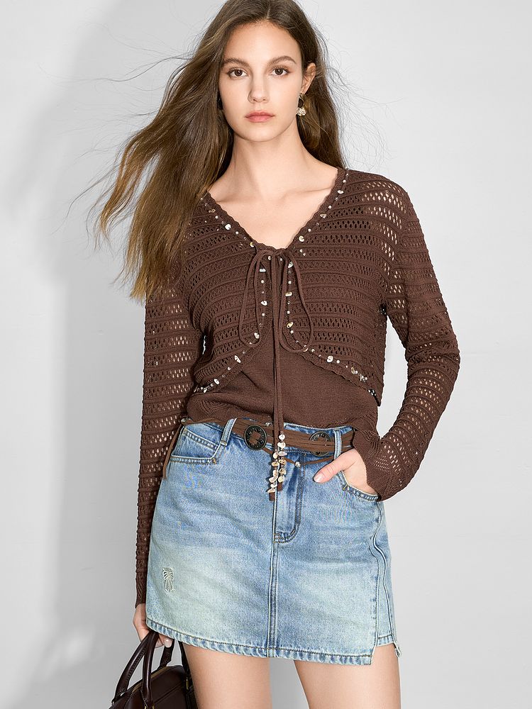 Dual Mood Pearl Inner & Cardigan : 엘레니크(Elenique)