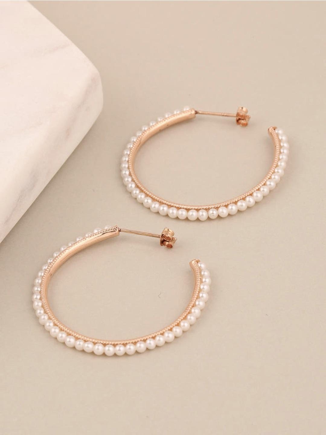 Gold Wheel Hoop Earrings