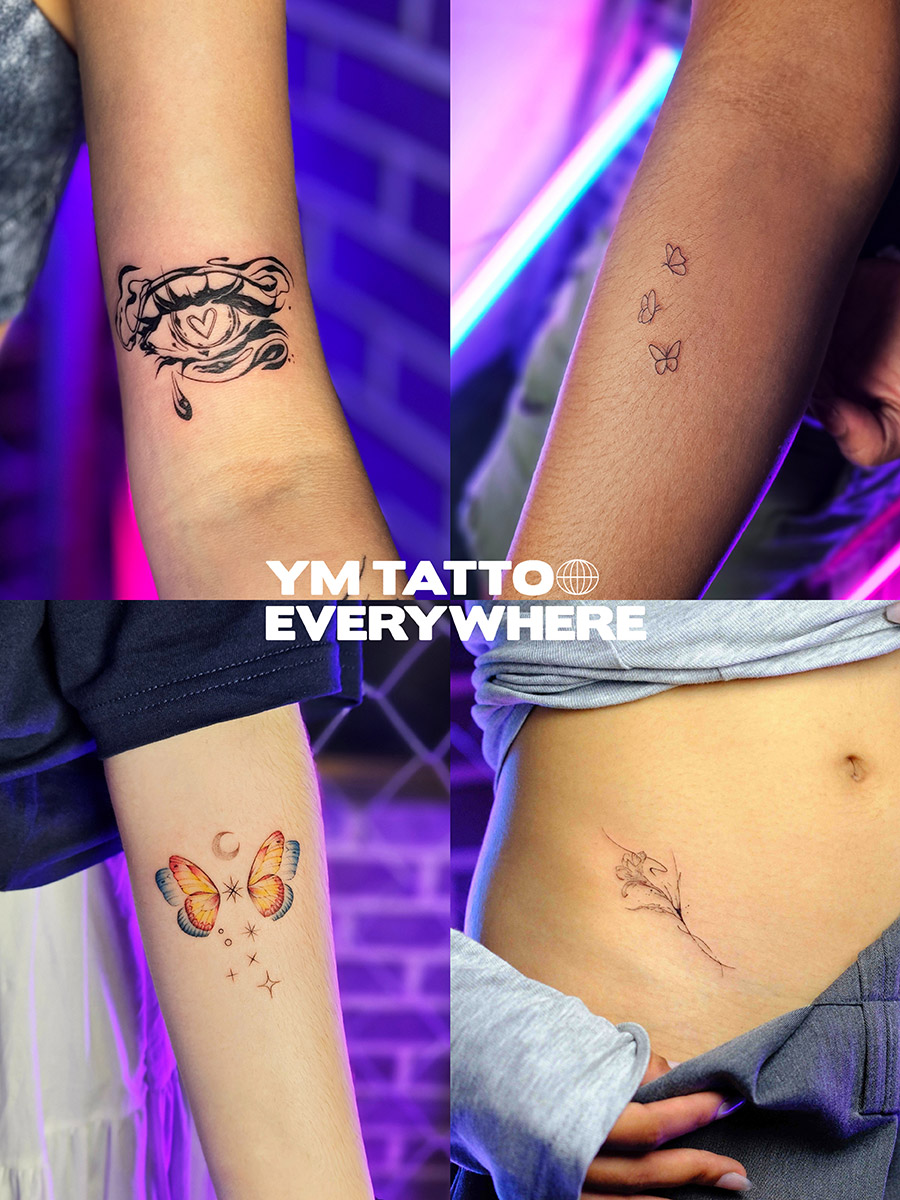 Small custom tattoo for sensitive skin at YM Tattoo in Hongdae, Seoul