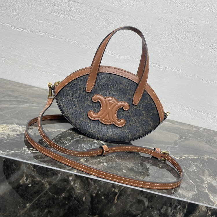 셀린느 25FW 트리오페 오벌 숄더백 탄 122262