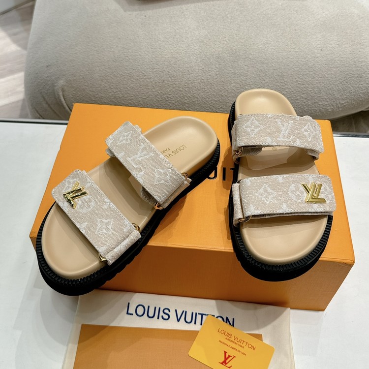 루이비통 LV 선셋 샌들 뮬