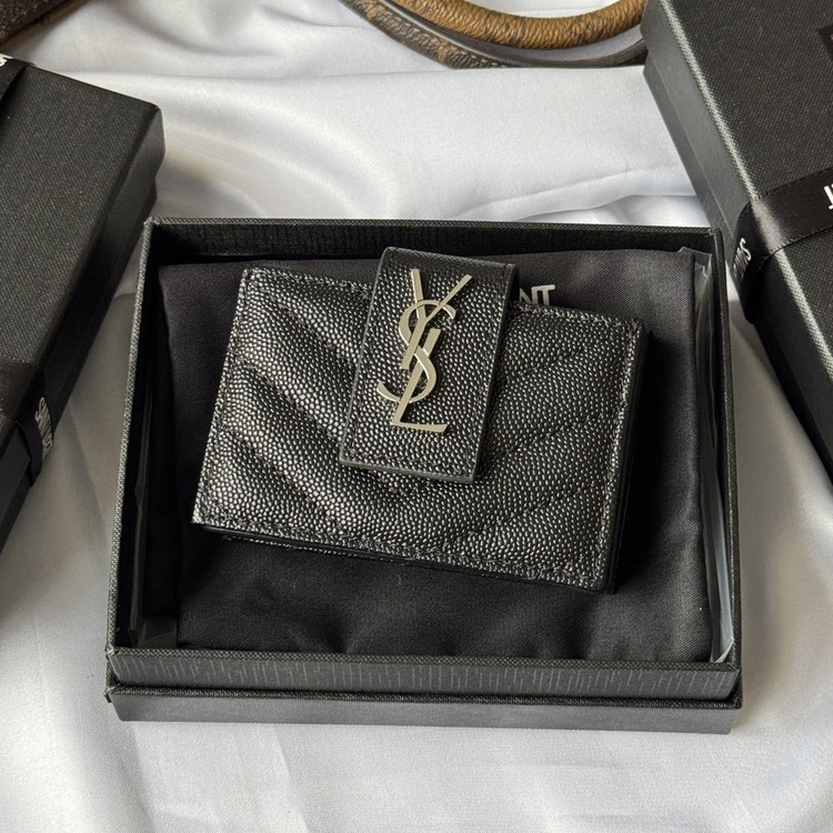 생로랑 아코디언 카드지갑 607907