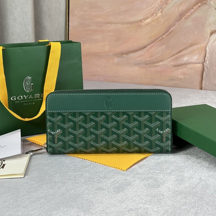 고야드 마티뇽 지퍼 장지갑