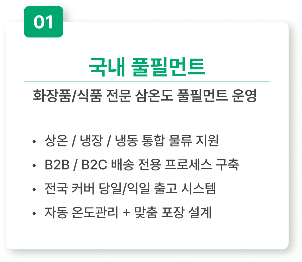 엔터라운드 국내 풀필먼트 3pl 국내배송 b2b배송 b2배송 상온 물류센터 냉장 물류센터 냉동 물류센터