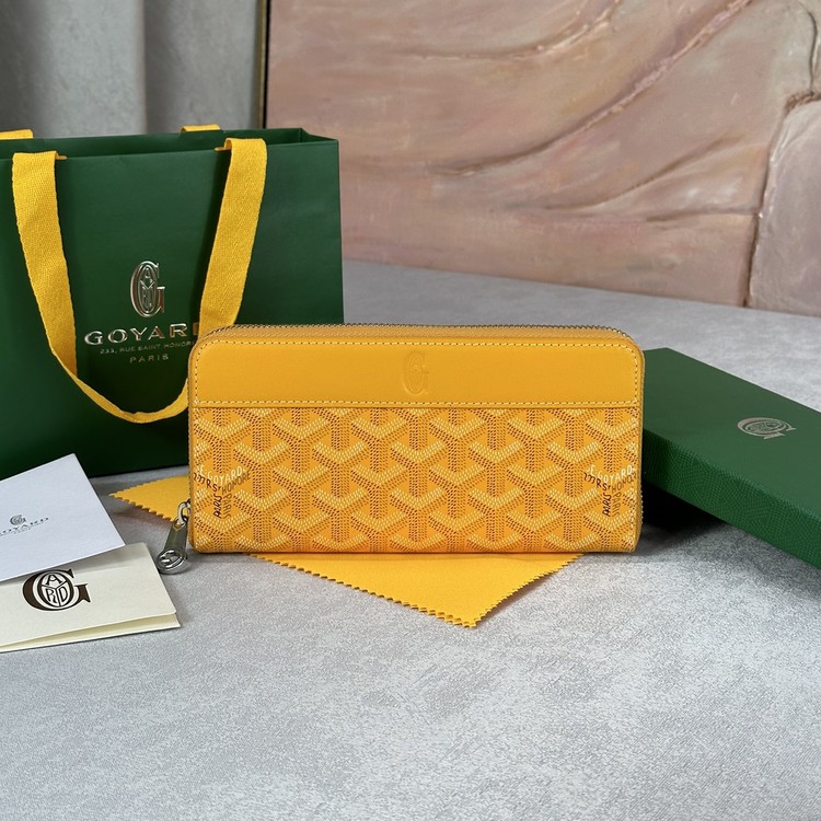 고야드 마티뇽 지퍼 장지갑