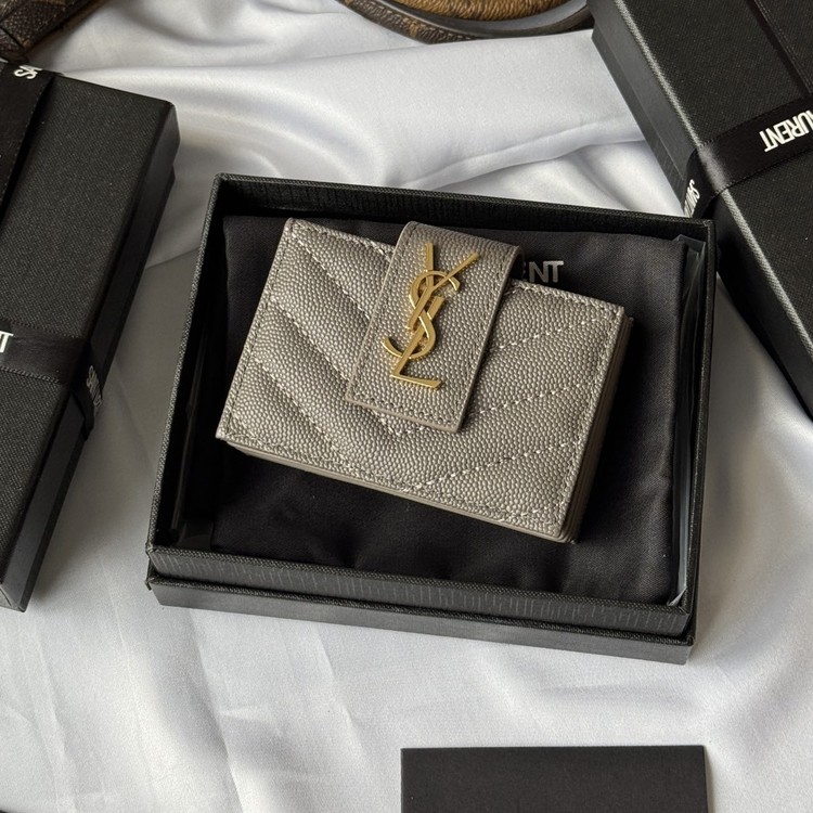 생로랑 아코디언 카드지갑 607907