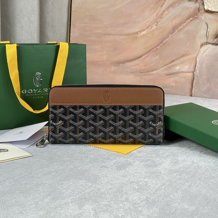 고야드 마티뇽 지퍼 장지갑