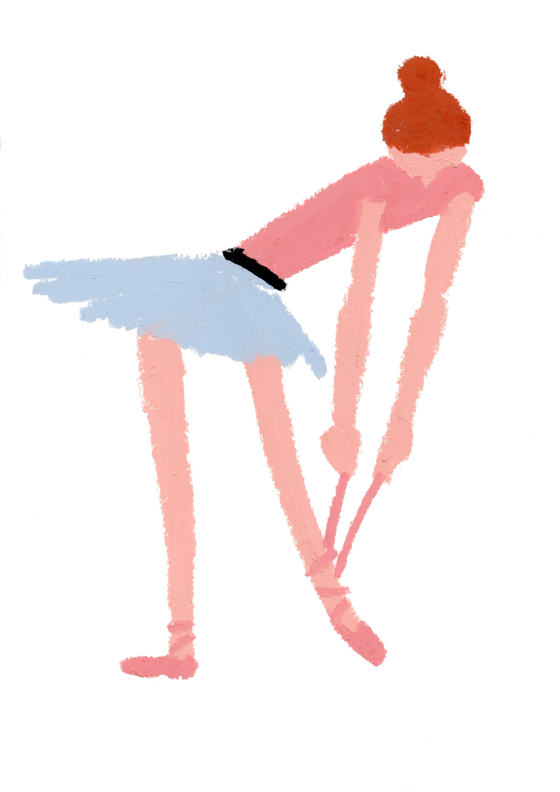 책 [나의 발레 일지] 표지 삽화 2025