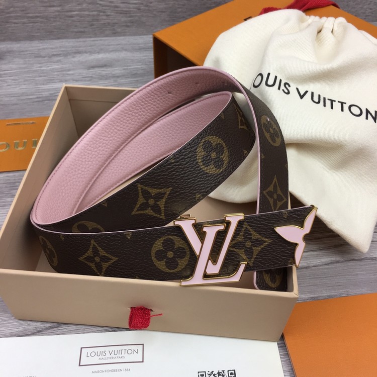 루이비통 LV 버클 모노그램 양면 벨트