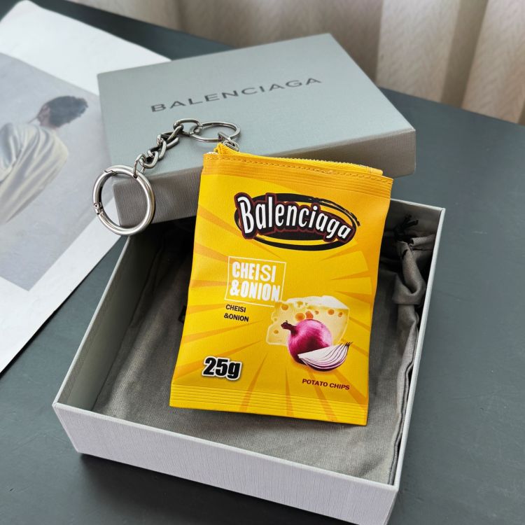 발렌시아가 칩스 백참 키링