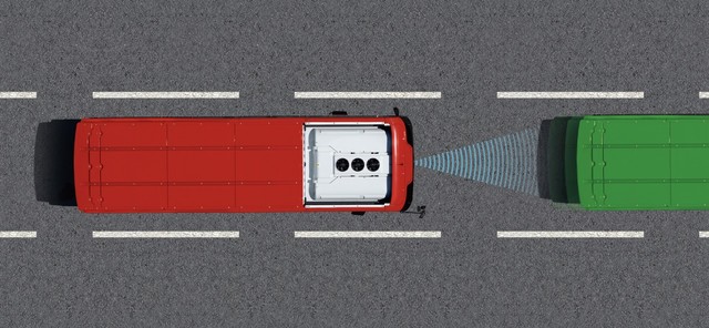 FCW(전방 추돌 방지 장치) - 센서를 통해 차량 전방의 장애물을 인식하여 충돌이   예상되면 운전자에게 경고해 주는 기능입니다.  • 좌석버스 전용