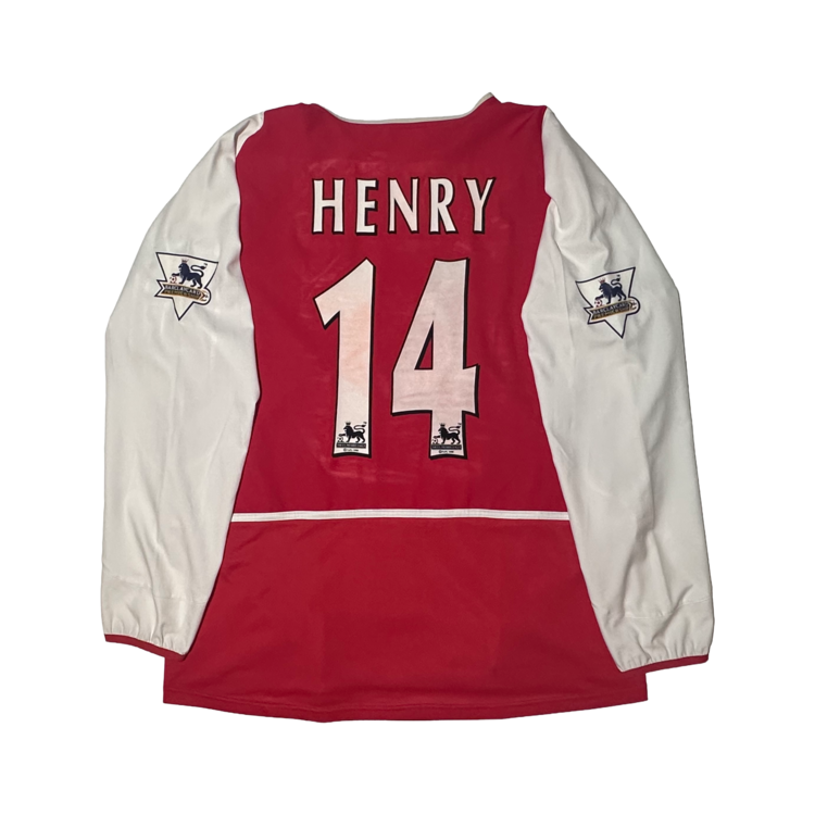 2003-2004 Arsenal Home L/S #14 Henry - XL : 433 SEOUL