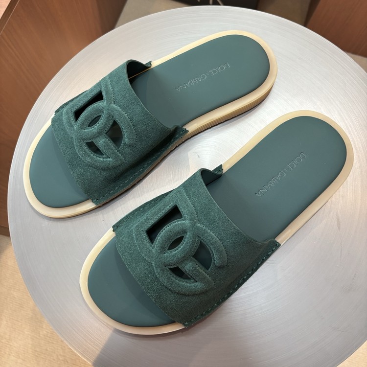 돌체앤가바나 스웨이드 슬리퍼