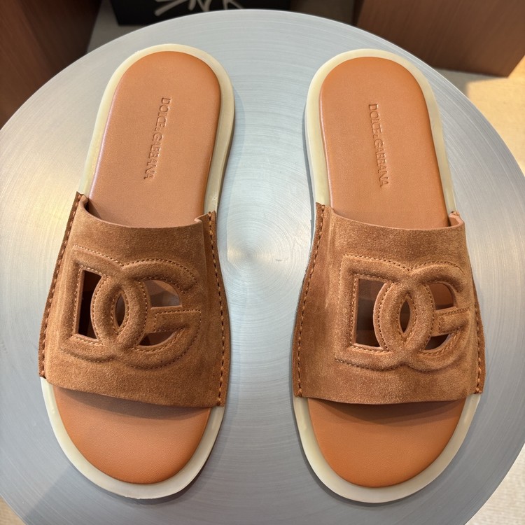 돌체앤가바나 스웨이드 슬리퍼