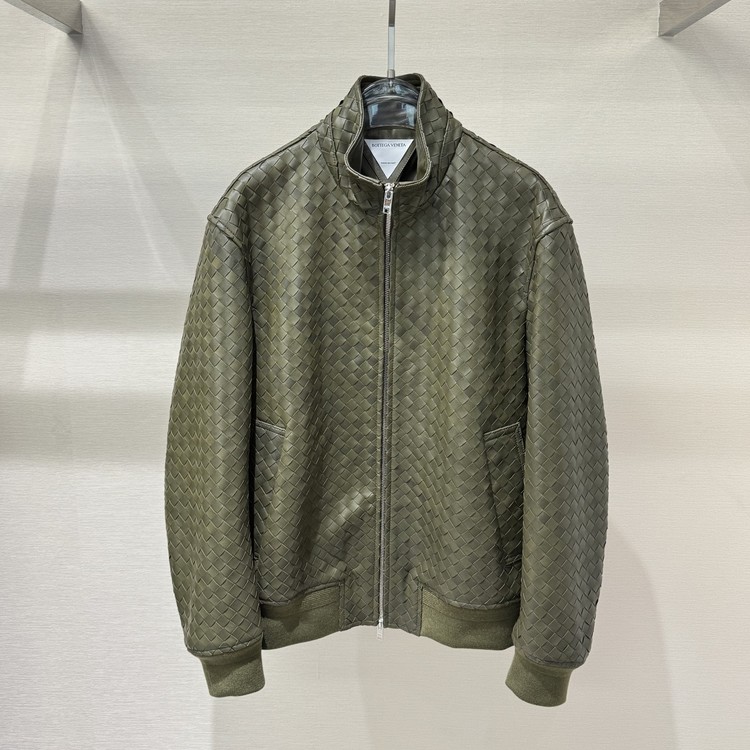 보테가 베네타 인트레치아토 레더 자켓