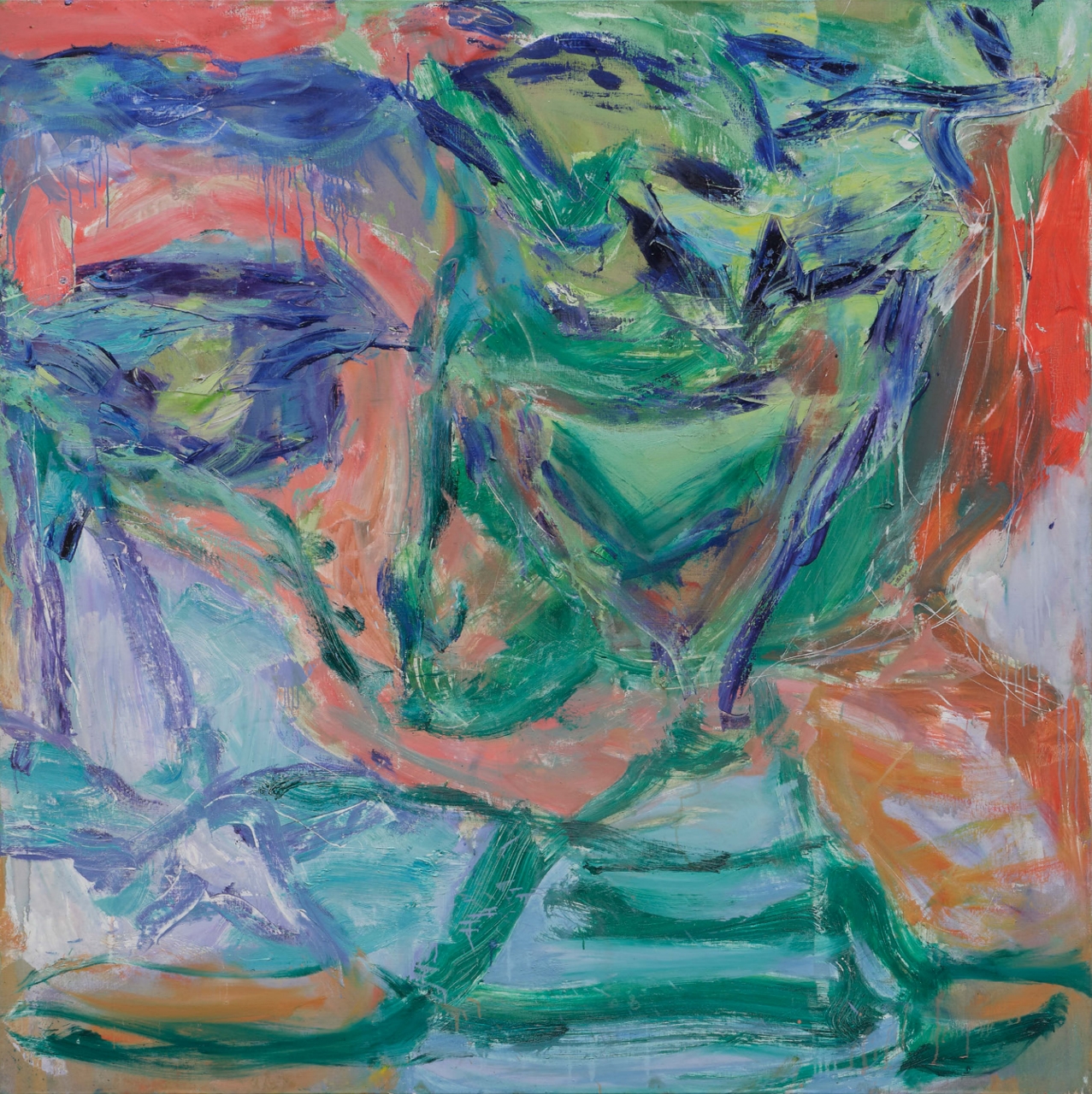 <div style="font-size:0.875em; margin-top:0.5rem;">  Channel Crossing, 2024, oil on canvas, 179.5x180cm </div>