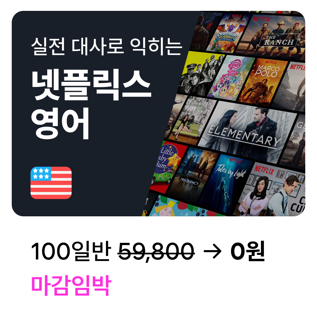 실전 대사로 익히는 넷플릭스 영어