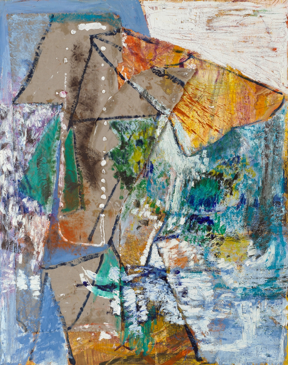 <div style="font-size:0.875em; margin-top:0.5rem;">  Break Water, 2021, oil on linen, 250x200cm </div>