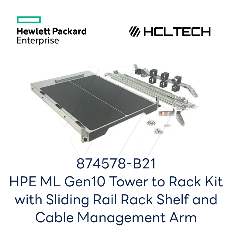 874578-B21 HPE ML Gen10 Tower to Rack Conversion Kit with Sliding Rail ...