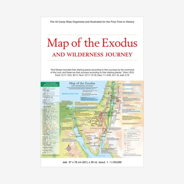 Map of the Exodus and Wilderness Journey