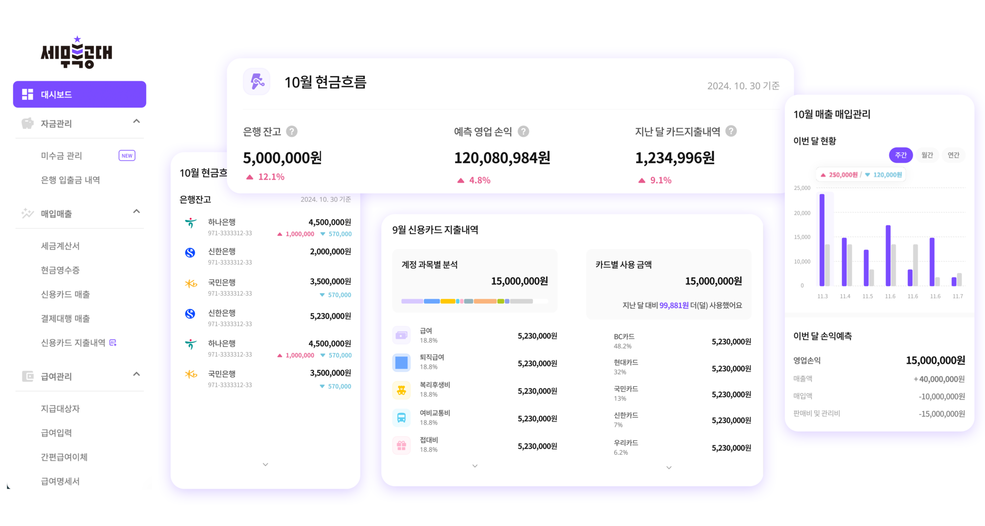 세무특공대 자금 누수 관리 솔루션