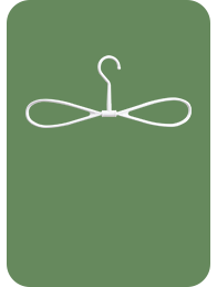 Figure-8 loop  design Hanger set <br><br>