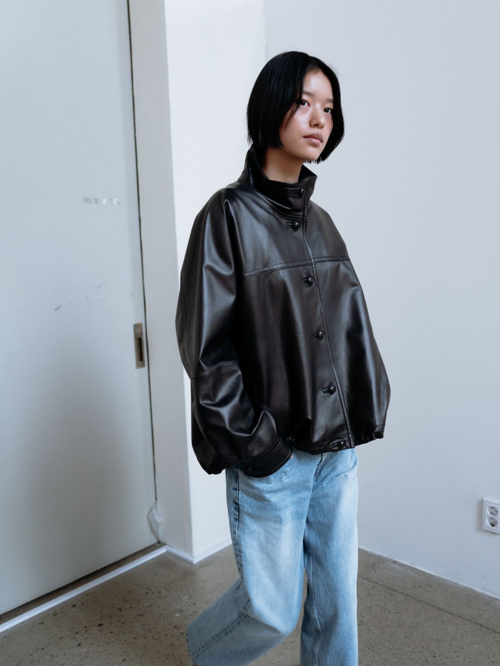 Blue denim pants (blue) : MONOHA