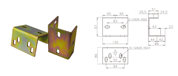 카운터 가이드슈 브라켓