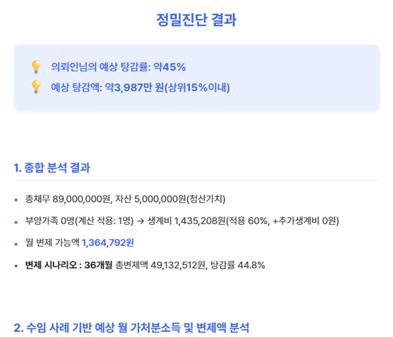 개인회생 분석 리포트