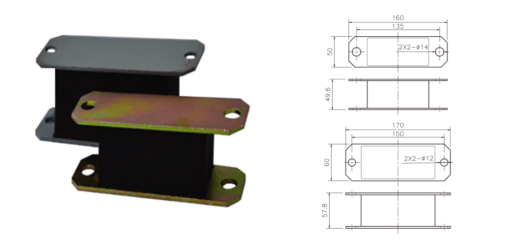 플랫폼방진고무 (일반135,150)