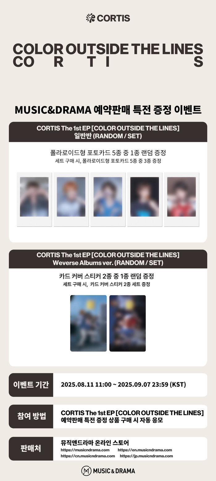 MUSIC&DRAMA CORTIS Pre-Order CORTIS ジェームス トレカ aladin