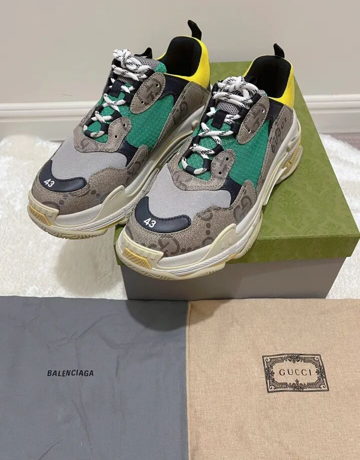 발렌시아가 x 구찌 해커 프로젝트 트리플 S 스니커즈 photo review