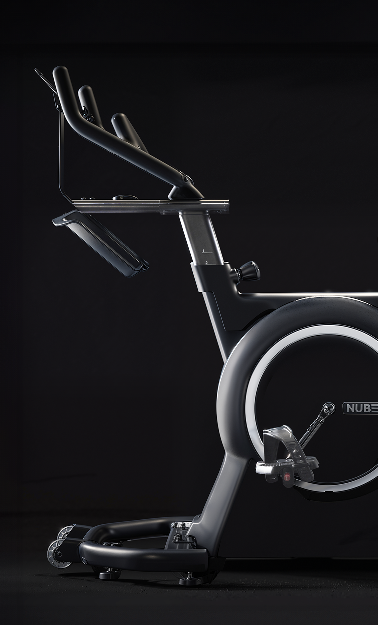 <br> <p style="text-align: left; color: #A4A4A4; font-size: 16px; line-height: 1;"> Nuskin / 스마트 실내 자전거 </p> <p style="text-align: left; color: #131313; font-size: 24px; line-height: 1;"> Smart Indoor Fitness Bike, NUBEAT </p>