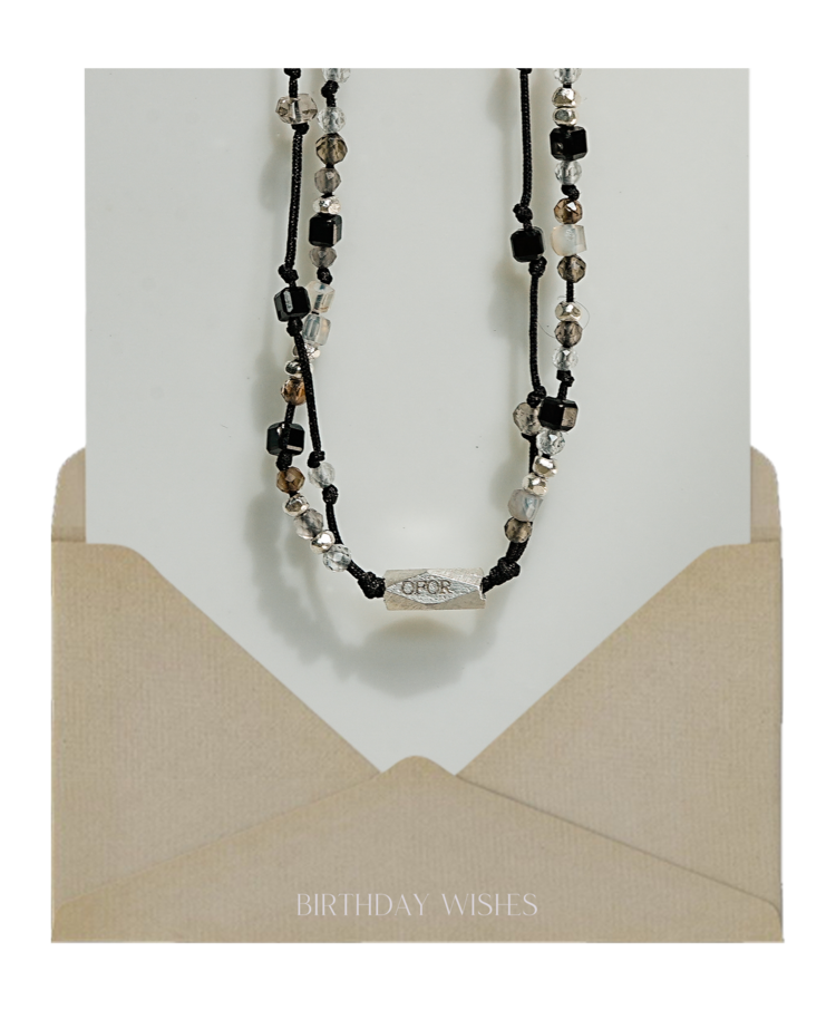 11月) 긍정의 힘, double line bracelet : 오포르 ofor