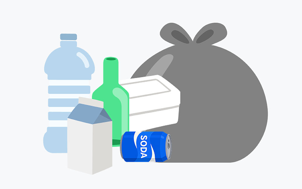 플라스틱, 비닐 등의 재활용품