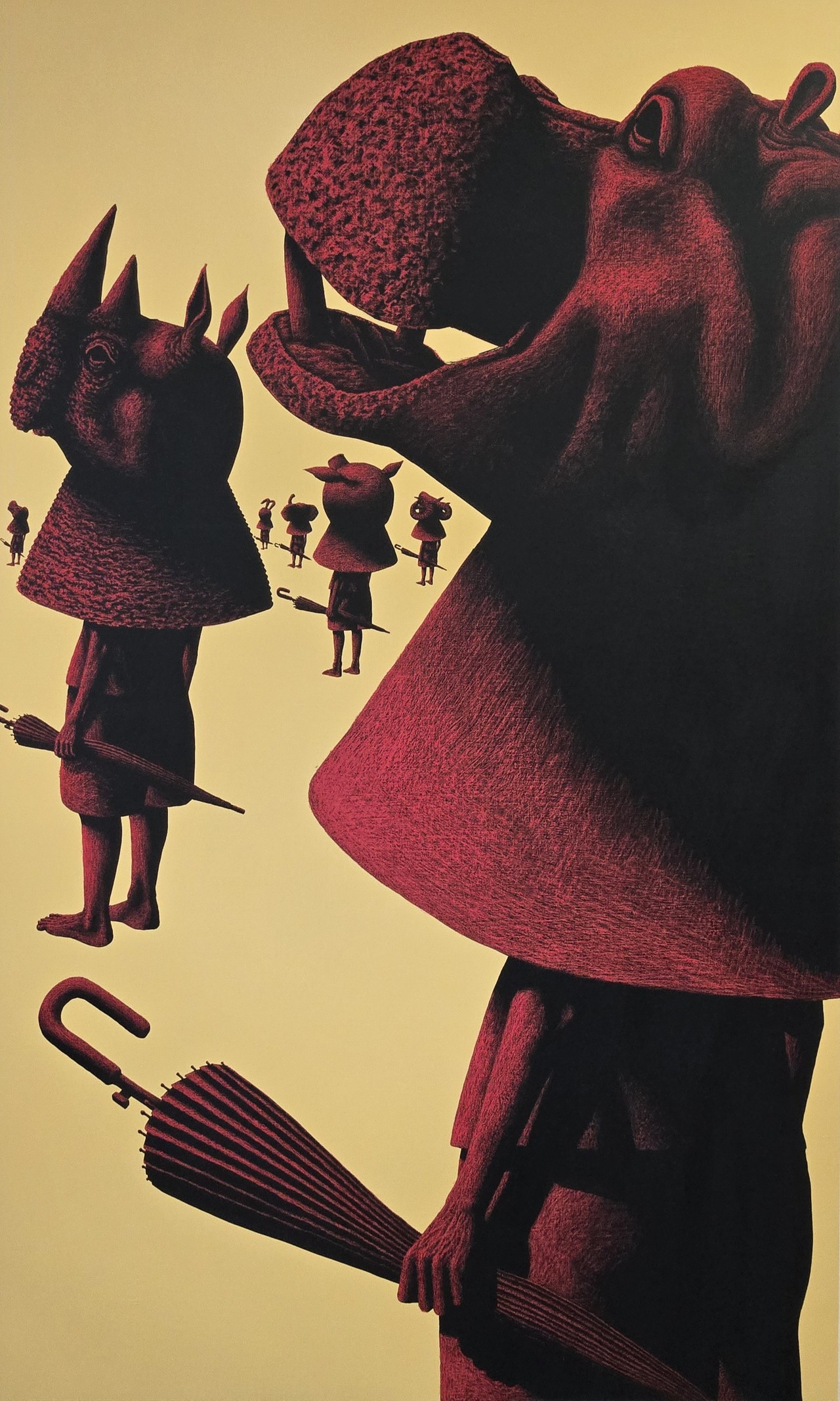 Masquerade _Numinose2/Acrylic, oilpastel on Canvas/162*96