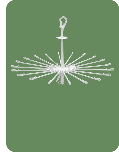 <h6 style="margin-left:8px; letter-spacing:-0.1px; line-height:1.2; font-weight:bold; margin-bottom:2px;">360° Rotating Multi-Purpose Hanger</h6>