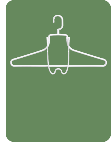 <h6 style="margin-left:8px; letter-spacing:-0.1px; line-height:1.2; font-weight:bold; margin-bottom:2px;"> Hoodie Hanger with Clip holder 2pcs set</h6>