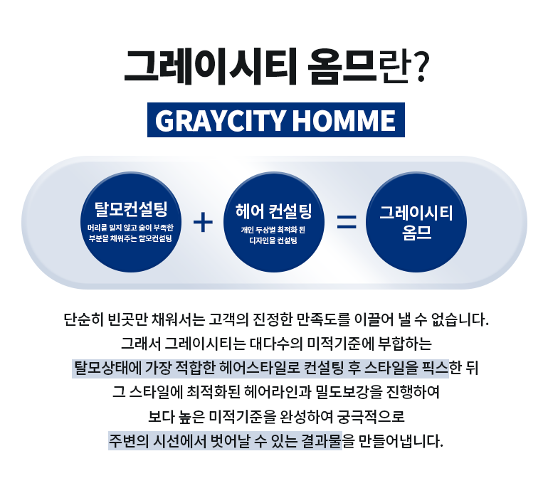 그레이시티 잠실 본점 옴므 SMP 두피문신 프레스티지 시그니처 노블 헤어 컨설팅