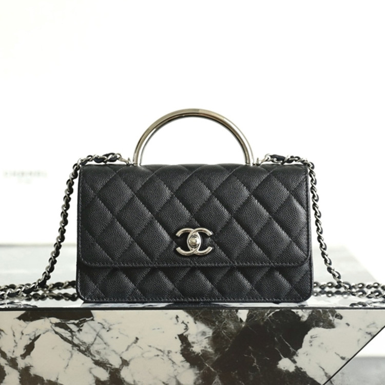 샤넬 25P 핸들 캐비어