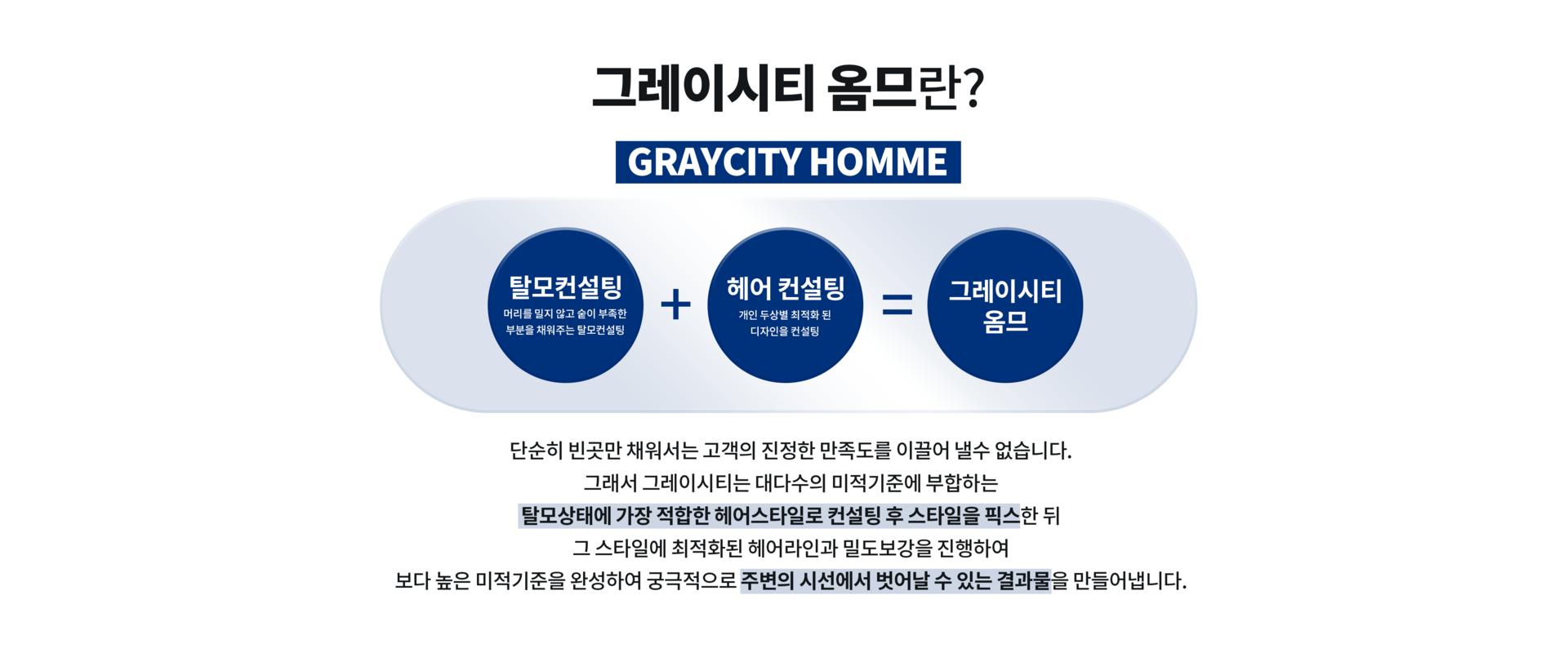 그레이시티 잠실 본점 옴므 SMP 두피문신 프레스티지 시그니처 노블 헤어 컨설팅