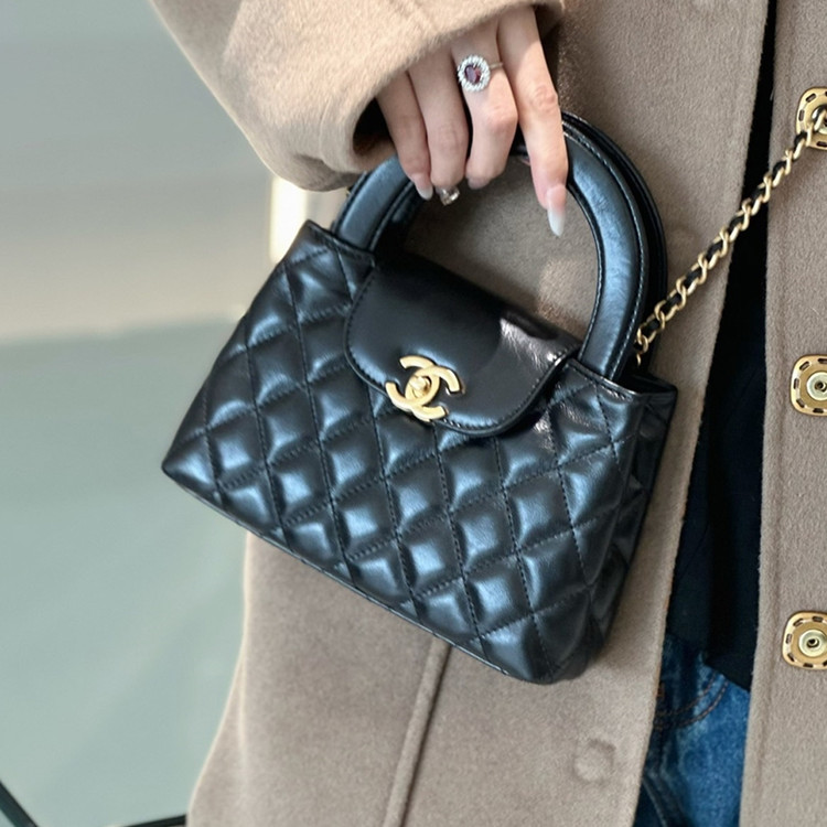 샤넬 샤이니 카프스킨 나노 켈리 핸들백