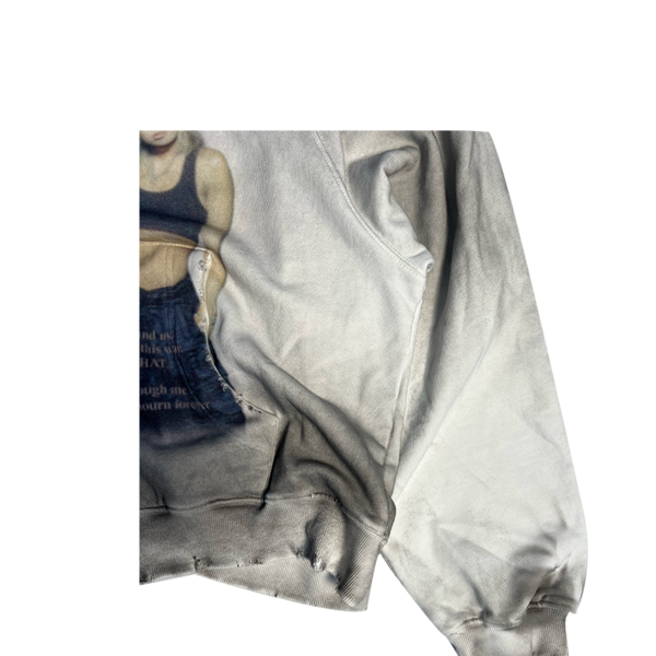 DOLLY DIRTY ZIP UP HOODIE - DIRTY WHITE : PACOSPLY