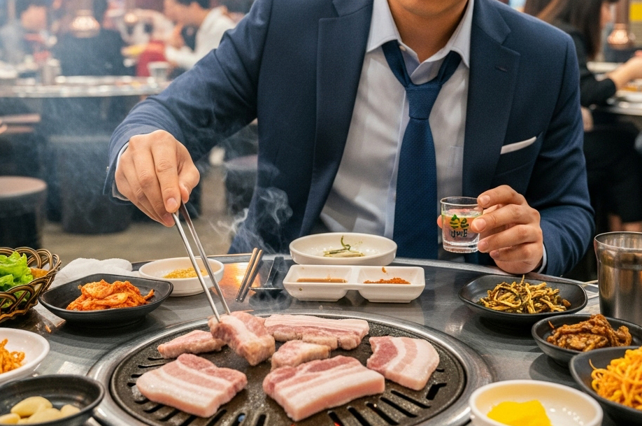 비타민한의원 회식하는 직장인 다이어트