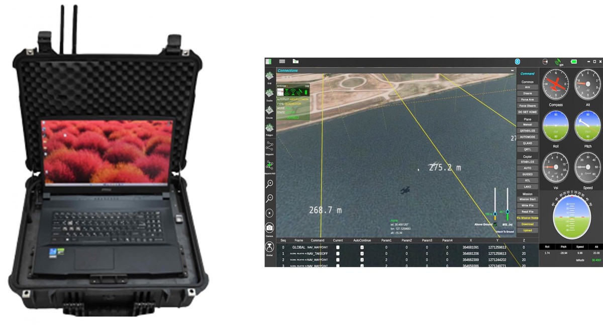 드론 지상 항공제어시스템, eGCS(Ground Control Station) 자체 개발 : 인프라 사업부